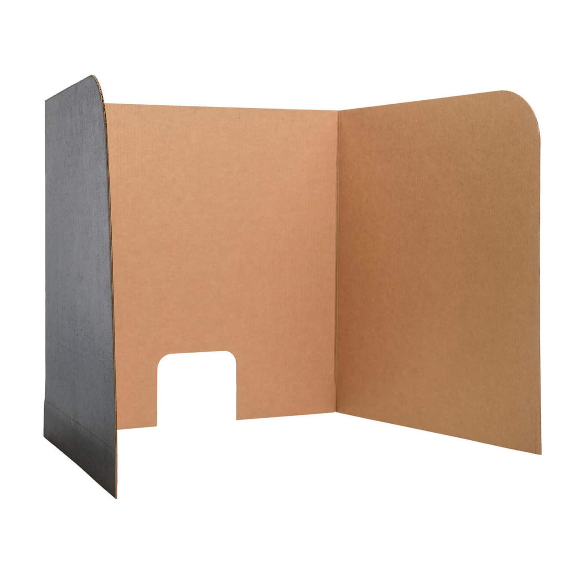 Black Small Flipside Computer Lab Privacy Screen, Pack of 12